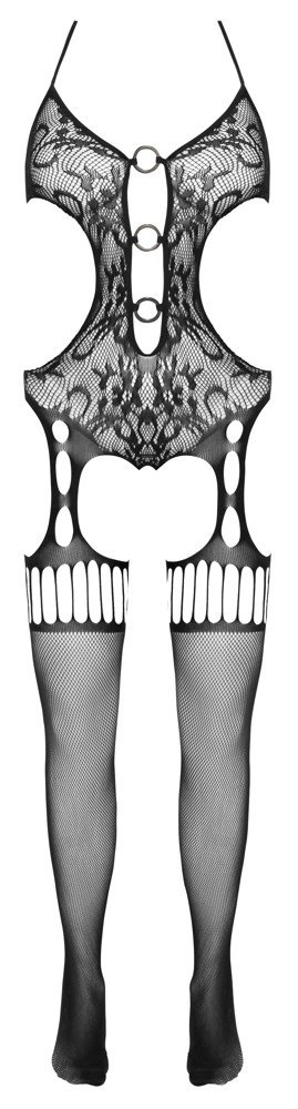 Fantasy by Cottelli Collection - Seksowne Siateczkowe Bodystocking Czarne S-L Fantasy by Cottelli Collection - Seksowne Siateczkowe Bodystocking Czarne S-L