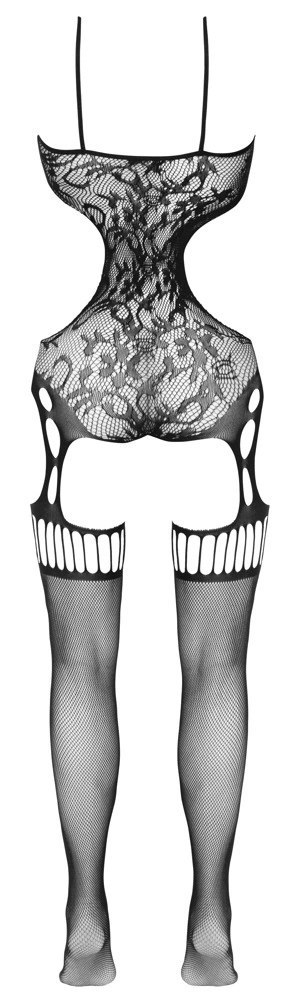 Fantasy by Cottelli Collection - Seksowne Siateczkowe Bodystocking Czarne S-L Fantasy by Cottelli Collection - Seksowne Siateczkowe Bodystocking Czarne S-L