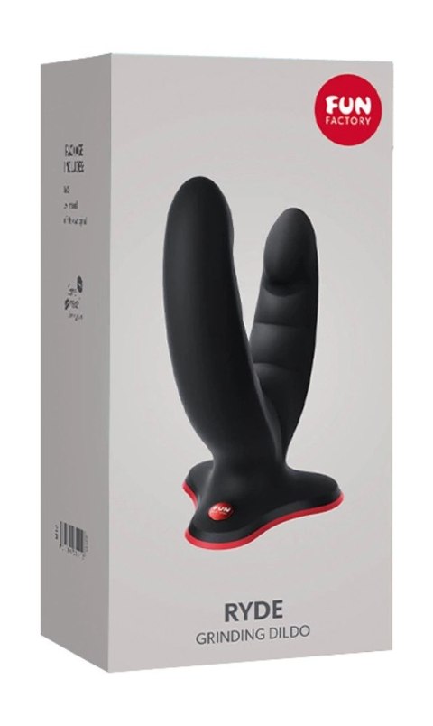 Fun Factory - Elastyczne Podwójne Dildo Ryde Black Czarne Fun Factory - Elastyczne Podwójne Dildo Ryde Black Czarne