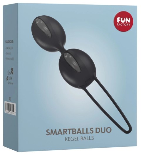 Fun Factory Smartballs Duo czarne kulki treningowe Kegla 10cm Fun Factory Smartballs Duo czarne kulki treningowe Kegla 10cm