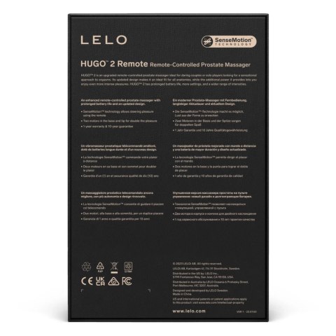 LELO - Hugo 2 Remote- zdalnie sterowany masażer prostaty zielony LELO - Hugo 2 Remote- zdalnie sterowany masażer prostaty zielony