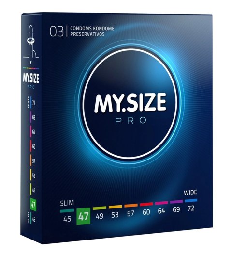MY.SIZE PRO - Prezerwatywy 47 mm 3 Sztuk MY.SIZE PRO - Prezerwatywy 47 mm 3 Sztuk