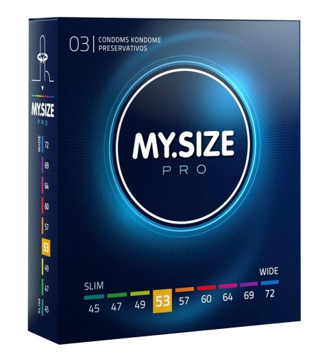 MY.SIZE PRO - Prezerwatywy 53 mm 3 Sztuk MY.SIZE PRO - Prezerwatywy 53 mm 3 Sztuk
