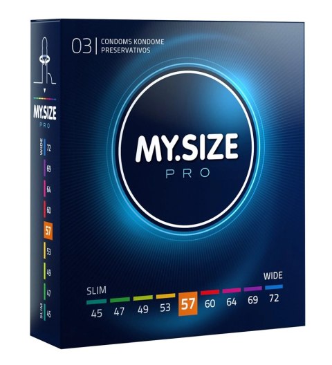 MY.SIZE PRO - Prezerwatywy 57 mm 3 Sztuk MY.SIZE PRO - Prezerwatywy 57 mm 3 Sztuk