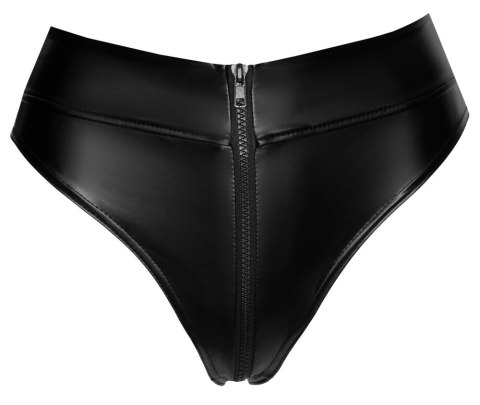 Noir - Seksowne Wysokie Majteczki Z Zamkiem W Kroczu Czarne XL Noir - Seksowne Wysokie Majteczki Z Zamkiem W Kroczu Czarne XL