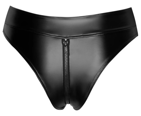 Noir - Seksowne Wysokie Majteczki Z Zamkiem W Kroczu Czarne XL Noir - Seksowne Wysokie Majteczki Z Zamkiem W Kroczu Czarne XL