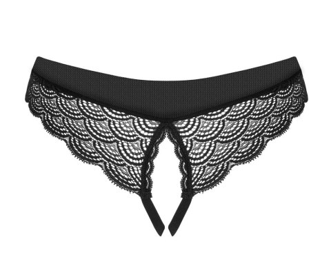 Obsessive - Seksowne Czarne Koronkowe Stringi Z Otwartym Kroczem Chemeris M/L Obsessive - Seksowne Czarne Koronkowe Stringi Z Otwartym Kroczem Chemeris M/L
