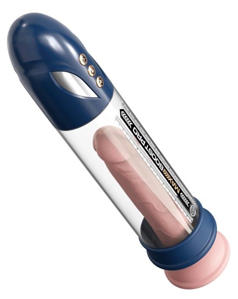 Pump Worx - Przezroczysta Pompka Do Penisa Wyświetlacz LED Max Pro Flow Blue Pump Worx - Przezroczysta Pompka Do Penisa Wyświetlacz LED Max Pro Flow Blue