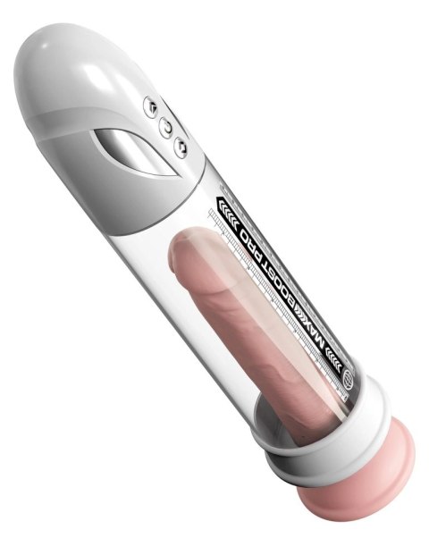 Pump Worx - Przezroczysta Pompka Do Penisa Wyświetlacz LED Max Pro Flow White Pump Worx - Przezroczysta Pompka Do Penisa Wyświetlacz LED Max Pro Flow White
