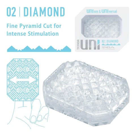Tenga - Uniwerselna Nakładka Do Masturbacji Uni Diamond Tenga - Uniwerselna Nakładka Do Masturbacji Uni Diamond