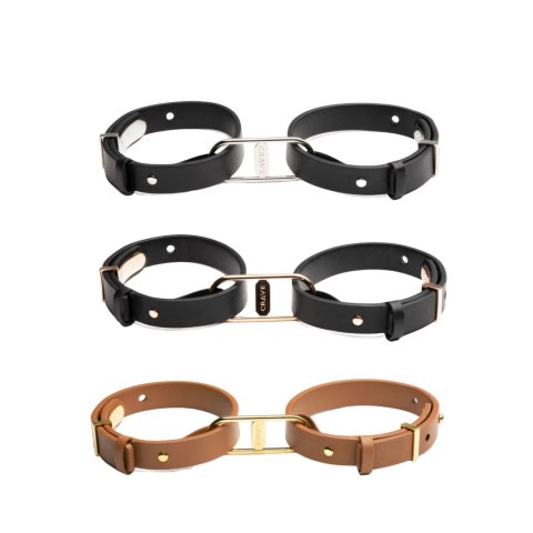Crave - ICON Cuffs Eleganckie mankiety czarne ze srebrem Crave - ICON Cuffs Eleganckie mankiety czarne ze srebrem