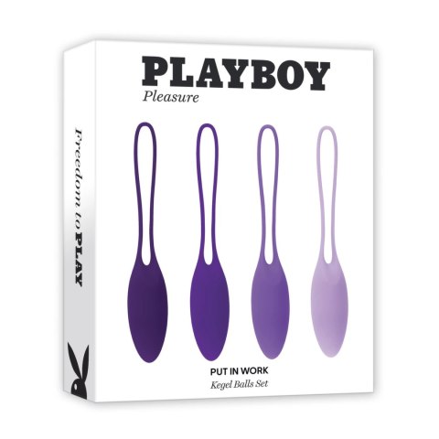 Playboy Pleasure - Zestaw kulek kegla Put In Work - 4 sztuki Playboy Pleasure - Zestaw kulek kegla Put In Work - 4 sztuki