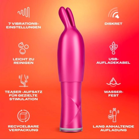 Durex Bunny 2in1 Vibrator - Wibrator Z Nakładką Króliczka Różowy Durex Bunny 2in1 Vibrator - Wibrator Z Nakładką Króliczka Różowy