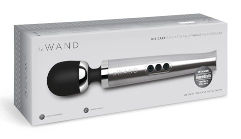 Le Wand - Luksusowy Masażer Do Łechtaczki Die Cast Recharg Silver Le Wand - Luksusowy Masażer Do Łechtaczki Die Cast Recharg Silver