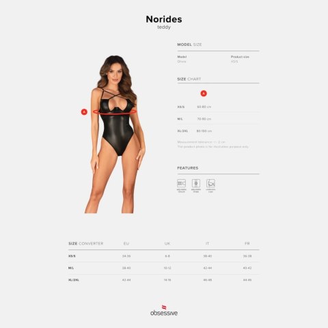 Obsessive - Drapieżne body Norides XL/2XL Obsessive - Drapieżne body Norides XL/2XL