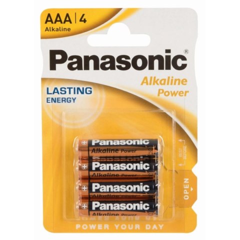 Panasonic - Baterie Super Alkaline AAA Batteries 4 szt Panasonic - Baterie Super Alkaline AAA Batteries 4 szt