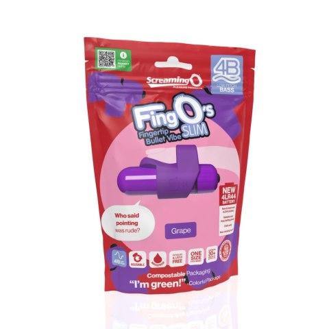 The Screaming O - Wibrator na palec FingO - 6 funkcji - fiolet The Screaming O - Wibrator na palec FingO - 6 funkcji - fiolet