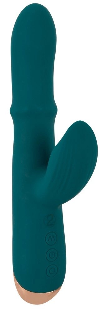 You2Toys - Wibrator podwójny - króliczek - ruchomy pierścień You2Toys - Wibrator podwójny - króliczek - ruchomy pierścień