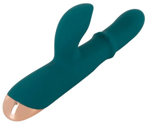 You2Toys - Wibrator podwójny - króliczek - ruchomy pierścień You2Toys - Wibrator podwójny - króliczek - ruchomy pierścień