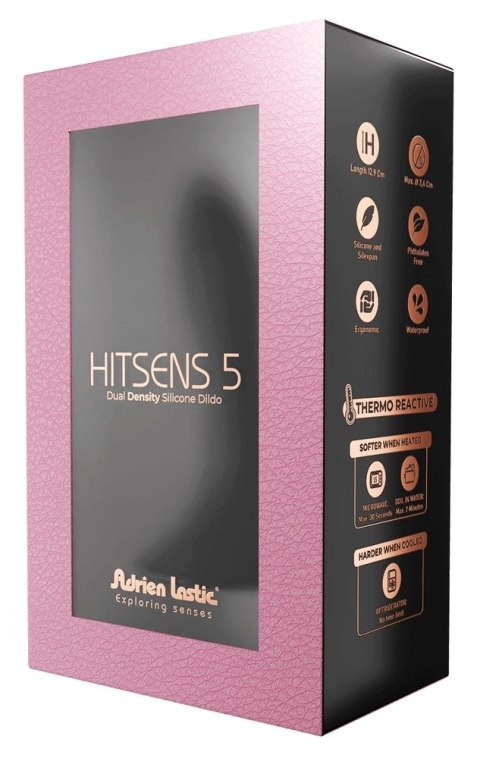 Adrien Lastic - Silikonowe Miękkie Dildo 12,9 cm Hitsens 5 Czarne Adrien Lastic - Silikonowe Miękkie Dildo 12,9 cm Hitsens 5 Czarne