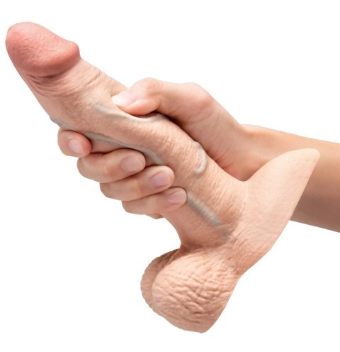 B-Vibe Slipskin Girthy 17,8 cm silikonowy model cielisty z przyssawką B-Vibe Slipskin Girthy 17,8 cm silikonowy model cielisty z przyssawką