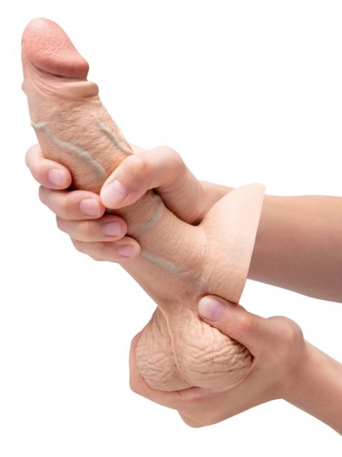 B-Vibe Slipskin Girthy 17,8 cm silikonowy model cielisty z przyssawką B-Vibe Slipskin Girthy 17,8 cm silikonowy model cielisty z przyssawką