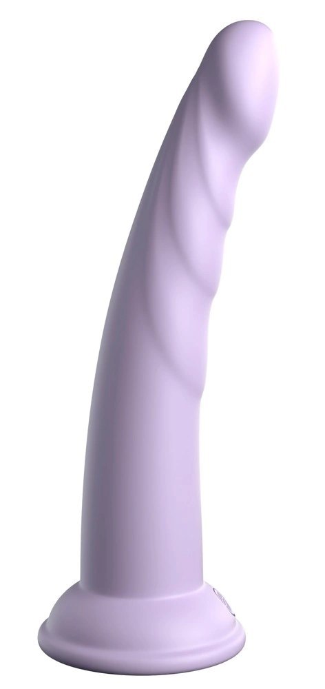 Dillio Platinum - Dildo Z Rowkami Stymulującymi I Żołędziem 19,7 cm Slim Seven Fioletowe Dillio Platinum - Dildo Z Rowkami Stymulującymi I Żołędziem 19,7 cm Slim Seven Fioletowe
