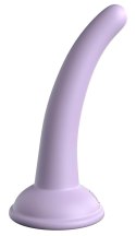 Dillio Platinum - Miękkie Silikonowe Dildo Zakrzywione Curious Five 14,6 cm Fioletowe