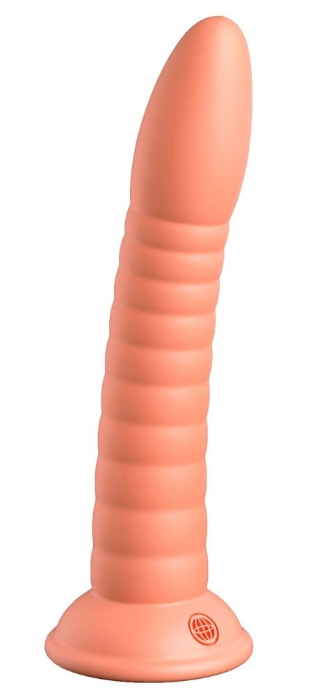 Dillio Platinum - Silikonowe Zakrzywione Dildo Z Rowkami 19,7 cm Wild Thing Pomarańczowe Dillio Platinum - Silikonowe Zakrzywione Dildo Z Rowkami 19,7 cm Wild Thing Pomarańczowe