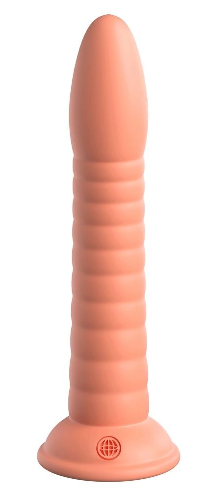Dillio Platinum - Silikonowe Zakrzywione Dildo Z Rowkami 19,7 cm Wild Thing Pomarańczowe Dillio Platinum - Silikonowe Zakrzywione Dildo Z Rowkami 19,7 cm Wild Thing Pomarańczowe