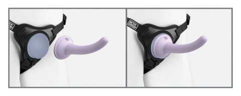Dillio Platinum - Uprząż Strap-On W Komplecie Z Dildo 14,6 cm Fioletowe Dillio Platinum - Uprząż Strap-On W Komplecie Z Dildo 14,6 cm Fioletowe