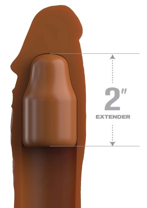 FXTE - Nakładka Na Penisa 66% Grubszy Penis + 5,1 CM Brązowy FXTE - Nakładka Na Penisa 66% Grubszy Penis + 5,1 CM Brązowy