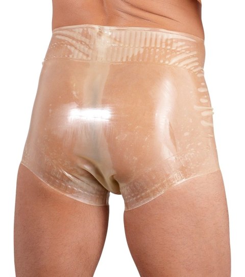 LATE X - Lateksowe Bokserki Z Wysokim Stanem I Falistymi Brzegami Przezroczyste 2XL LATE X - Lateksowe Bokserki Z Wysokim Stanem I Falistymi Brzegami Przezroczyste 2XL