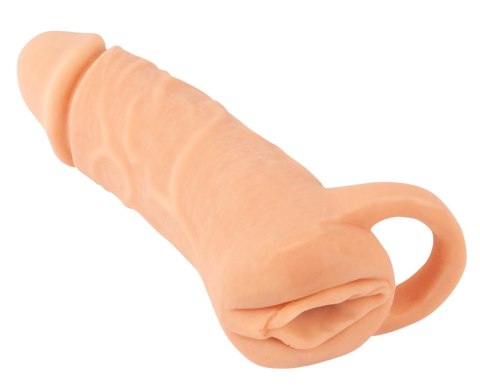 Nature Skin - Przedłużka Na Penisa I Masturbator Cipka 2w1 Średnia Nature Skin - Przedłużka Na Penisa I Masturbator Cipka 2w1 Średnia