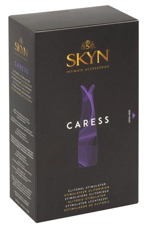 Skyn Caress - Stymulator Łechtaczki Z Podwójnym Języczkiem Fioletowy 13.3 cm Skyn Caress - Stymulator Łechtaczki Z Podwójnym Języczkiem Fioletowy 13.3 cm