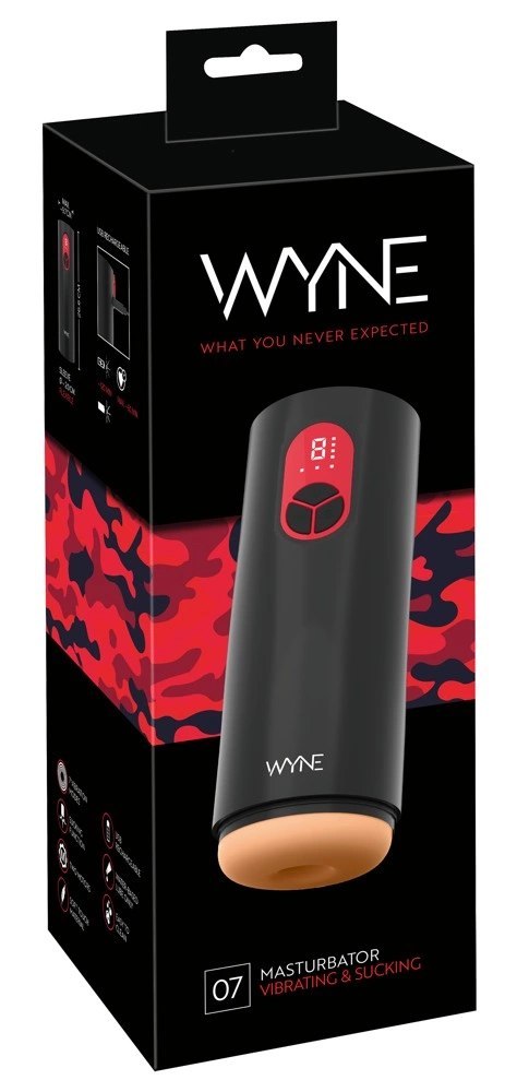 WYNE - 2 Silnikowy Masturbator 07 Z Fukcją Ssania I Wibracji Wiele Trybow WYNE - 2 Silnikowy Masturbator 07 Z Fukcją Ssania I Wibracji Wiele Trybow