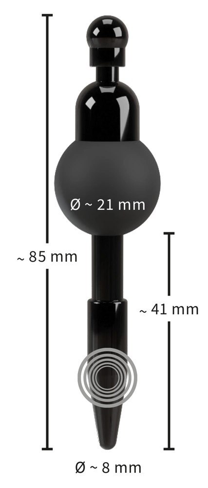 You2Toys - Wibrujący korek analny 8mm You2Toys - Wibrujący korek analny 8mm