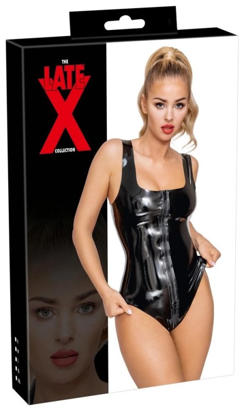 LATE X - Czarne Lateksowe Body Z Zamkiem Błyskawicznym 2XL LATE X - Czarne Lateksowe Body Z Zamkiem Błyskawicznym 2XL