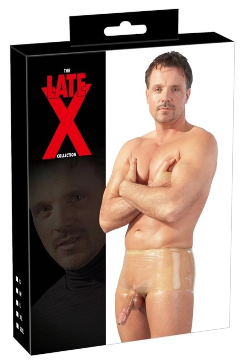LATE X - Seksowne Obcisłe Spodenki Z Osłoną Na Penisa I Jądra Przezroczyste L/XL LATE X - Seksowne Obcisłe Spodenki Z Osłoną Na Penisa I Jądra Przezroczyste L/XL