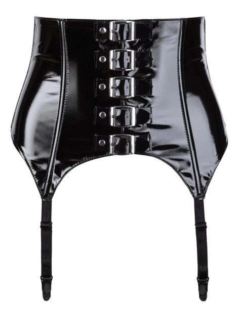 Black Level - Czarny Vinylowy Pas Do Pończoch S Black Level - Czarny Vinylowy Pas Do Pończoch S
