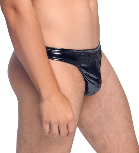 Black Level - Męskie Stringi Z Czarnym Połyskiem XL Black Level - Męskie Stringi Z Czarnym Połyskiem XL