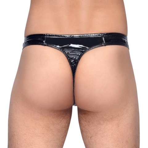 Black Level - Męskie Stringi Z Czarnym Połyskiem XL Black Level - Męskie Stringi Z Czarnym Połyskiem XL