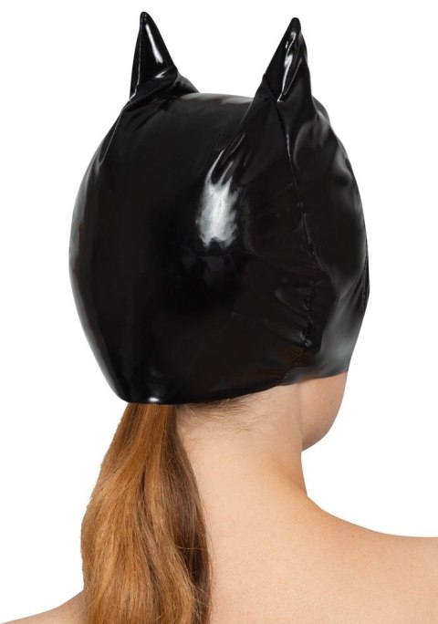 Black Level - Vinylowa Maska Z Uszami Kota Czarna S-L Black Level - Vinylowa Maska Z Uszami Kota Czarna S-L