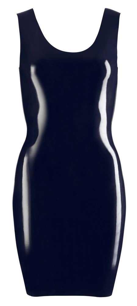LATE X - Seksowna Obcisła Lateksowa Sukienka Mini Czarna 2XL LATE X - Seksowna Obcisła Lateksowa Sukienka Mini Czarna 2XL