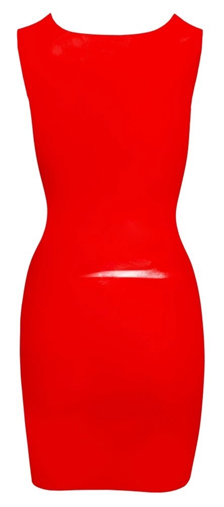 LATE X - Seksowna Obcisła Lateksowa Sukienka Mini Czerwona 2XL LATE X - Seksowna Obcisła Lateksowa Sukienka Mini Czerwona 2XL