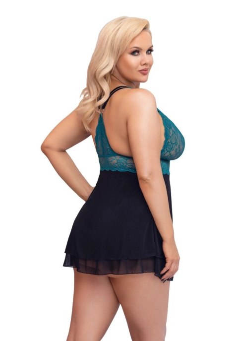 Cottelli CURVES - Babydoll Z Koronkową Górą I Siateczkową Spódnicą 4XL Cottelli CURVES - Babydoll Z Koronkową Górą I Siateczkową Spódnicą 4XL