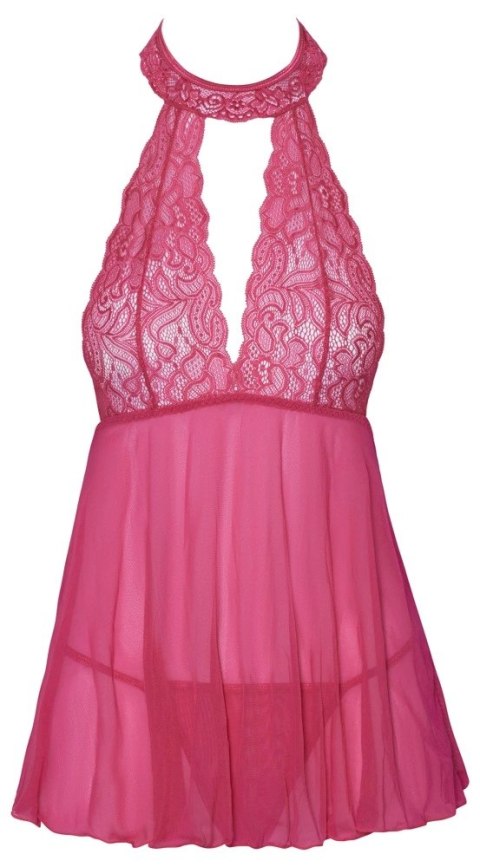 Cottelli LINGERIE - Różowa Haleczka Z Delikatną Koronką + Stringi S/M Cottelli LINGERIE - Różowa Haleczka Z Delikatną Koronką + Stringi S/M