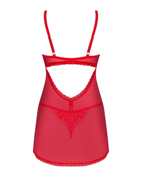 Obsessive - Półprzezroczysta Sukienka Z Koronką I Stringi Chilisa XL/2XL Obsessive - Półprzezroczysta Sukienka Z Koronką I Stringi Chilisa XL/2XL