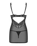 Obsessive - Seksowna Sukienka Z Delikatną Koronką + Stringi L/XL