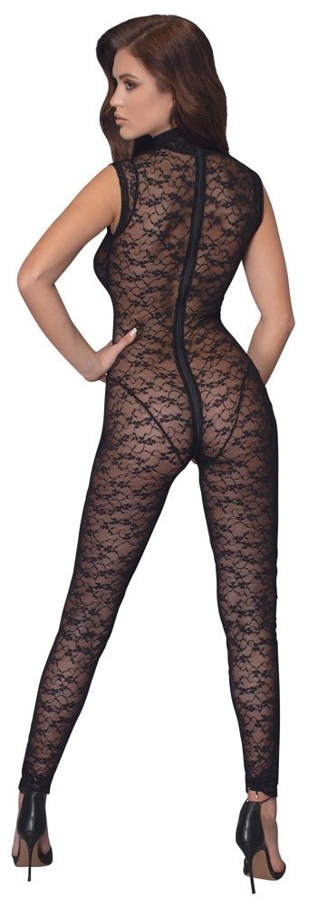 Cottelli LINGERIE - Seksowne Koronkowy Kombinezon Bez Rękawów Czarny M Cottelli LINGERIE - Seksowne Koronkowy Kombinezon Bez Rękawów Czarny M